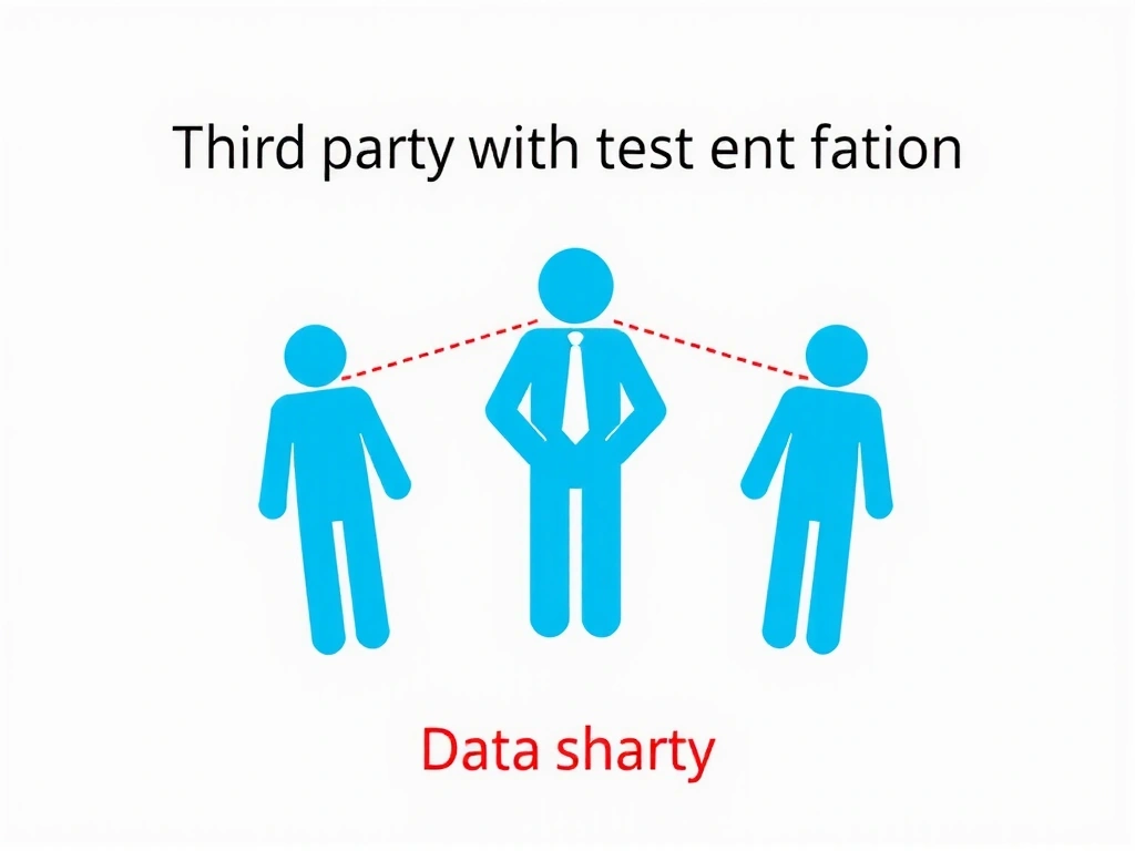 Icono de tres figuras conectadas por líneas, representando la interacción de terceros.
